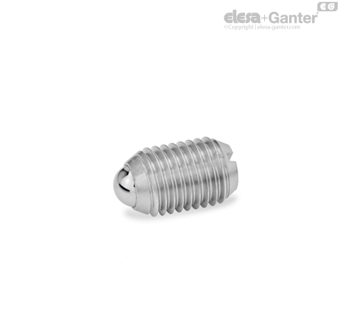 GN 615-KSN Spring Plungers Stainless steel, high spring load